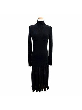 knee length dresses for ladies Chanel - Long Sleeve High Neck Dress main image 1